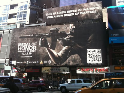 Medal of Honor QR Code Billboard